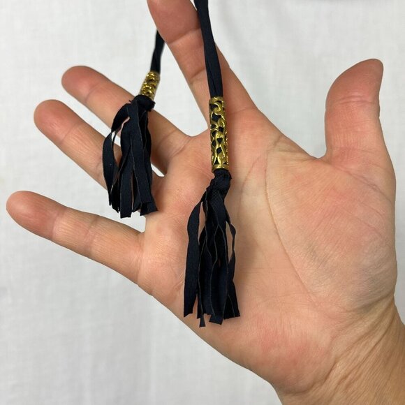 Ninety Six Degrees Bandeau Bikini Womens L/XL Gypsy Paisley Tassel Bohemian Boho - Picture 5 of 16